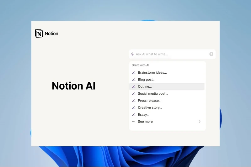 Notion AI 다양한 기능 제공