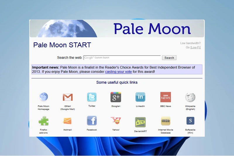 Pale Moon 개인정보 보호