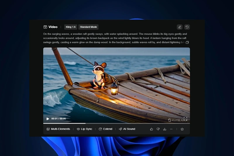 Kling AI 텍스트 기반 영상 생성