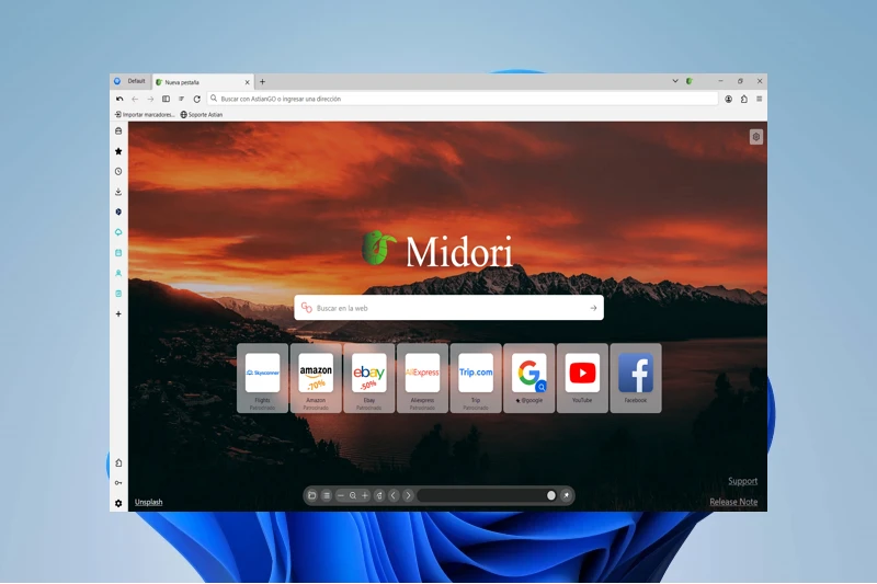 midori 경량화된 인터페이스