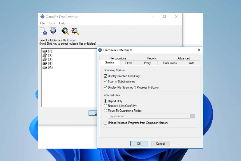 ClamWin Antivirus ClamAV 엔진 기반 안정성