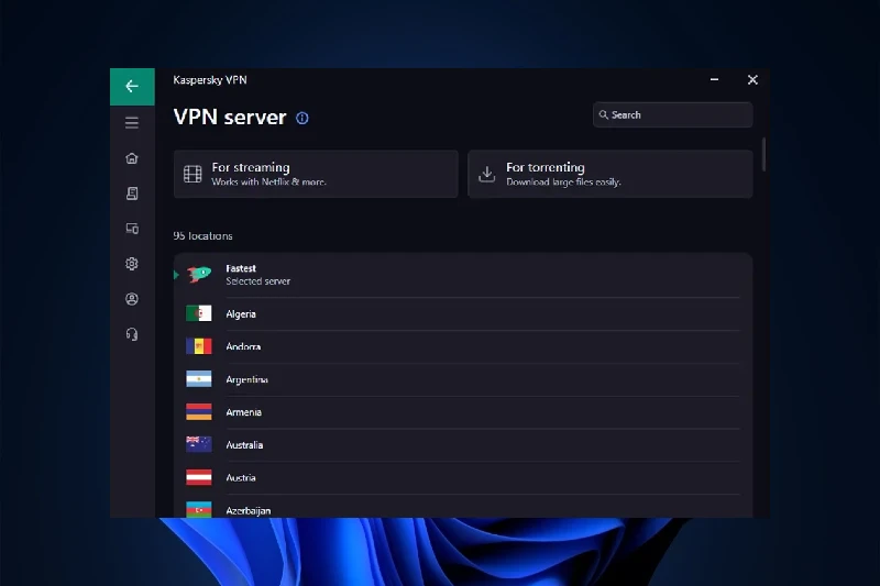 카스퍼스키 VPN 글로벌 서버 네트워크