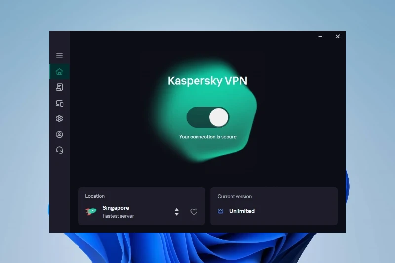 카스퍼스키 VPN 원클릭 자동 연결
