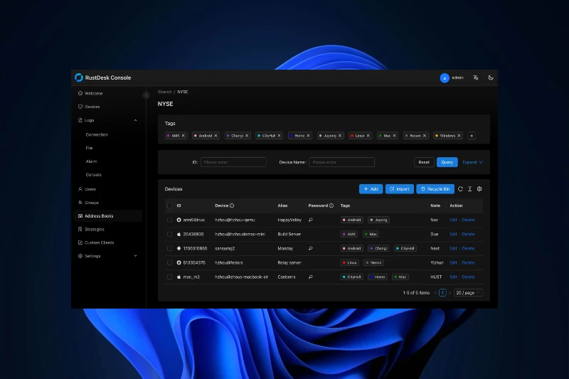 Rustdesk 자체 서버 구축