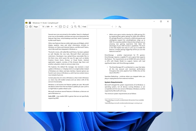 Sumatra PDF 단순하고 간편한 인터페이스