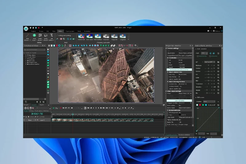 VSDC Free Video Editor 고급 마스킹 및 합성