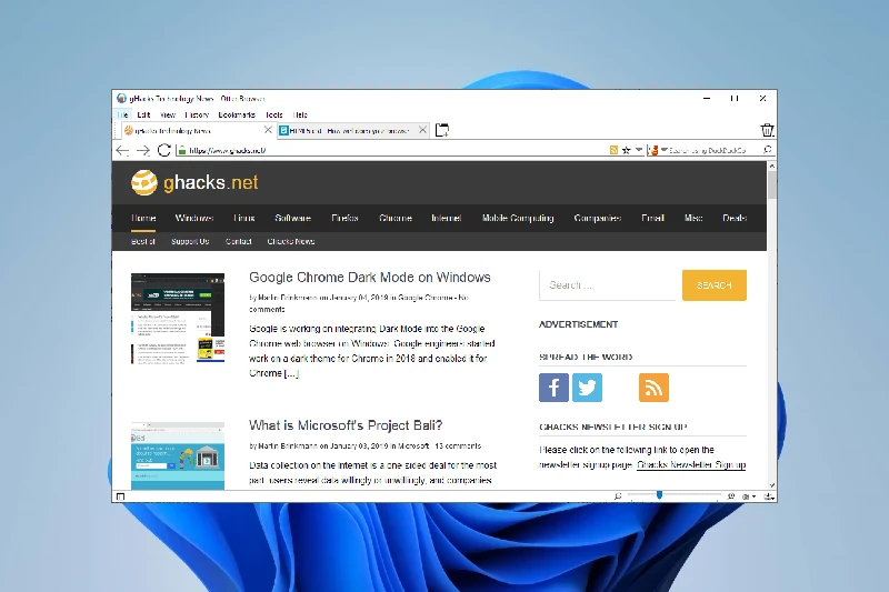 Otter Browser 친숙한 인터페이스 구성