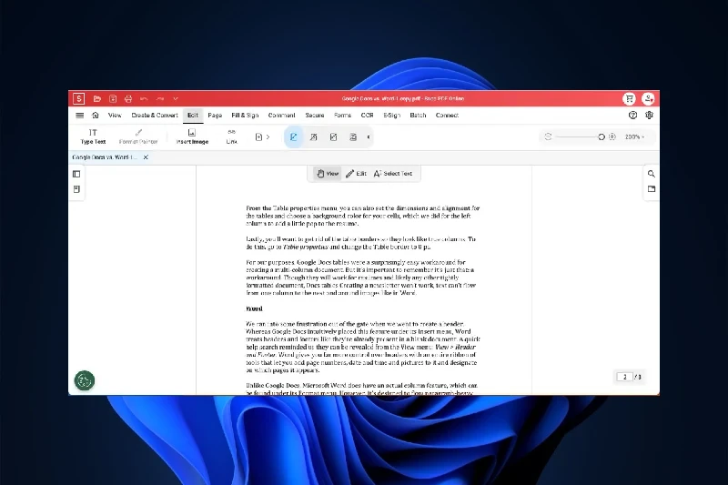 Soda PDF 자유로운 PDF 편집
