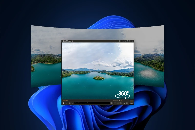 곰플레이어 고화질 영상 및 360도 VR 영상 재생