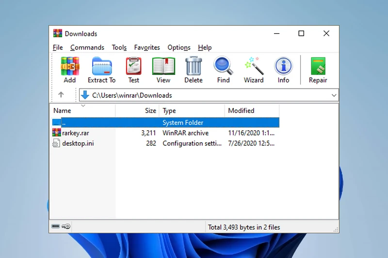 WinRAR RAR 포맷 포함 다양한 형식지원
