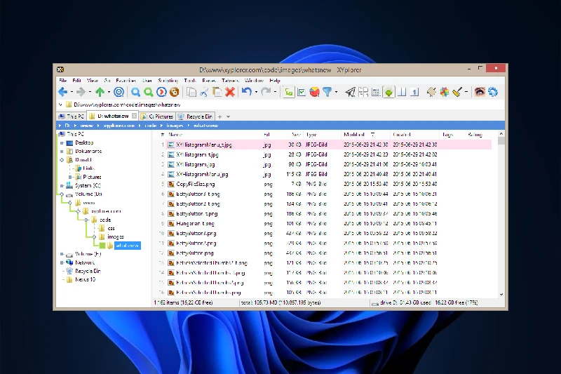 XYplorer 고급 검색 필터 기능
