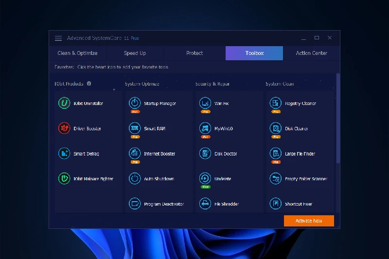 Advanced SystemCare 시각화된 PC 모니터링