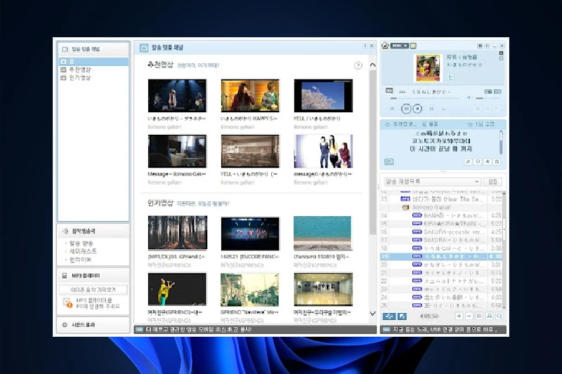 알송 플레이리스트 및 라이브러리 관리