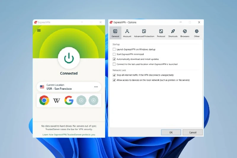 익스프레스 VPN 최고 수준의 노로그 정책