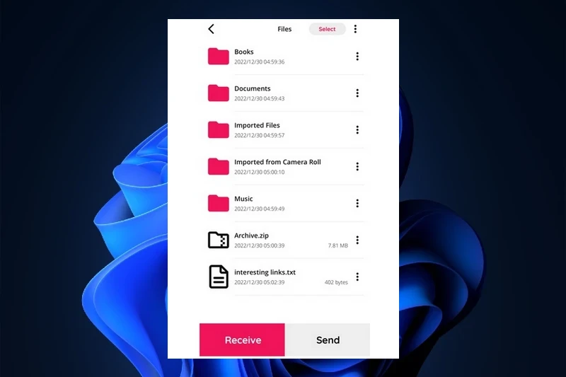 샌드 애니웨어 보안 파일 전송