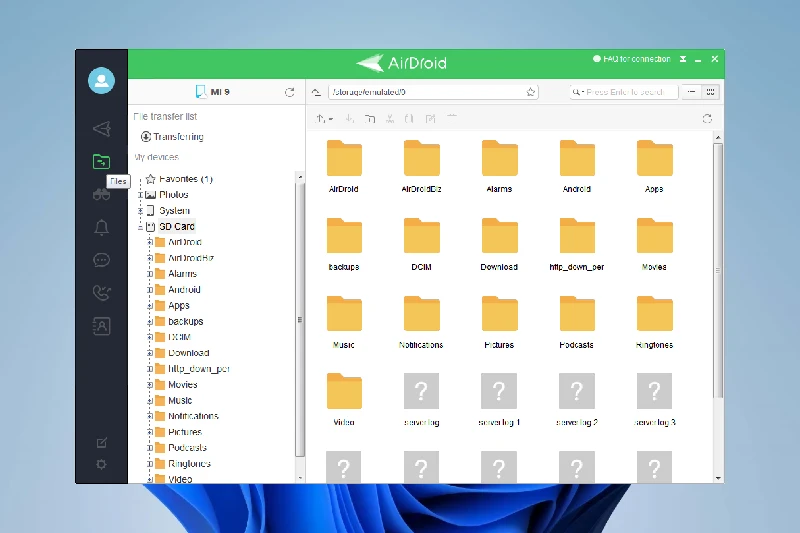에어드로이드 파일 관리 및 자동 백업