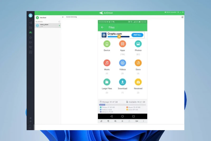 에어드로이드 무선 파일 전송 및 동기화