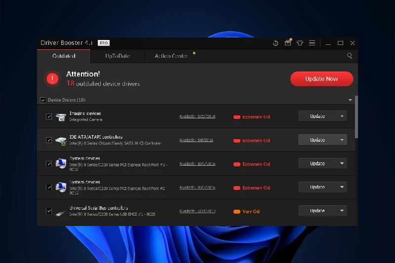 Driver Booster 자동 드라이버 스캔 및 업데이트