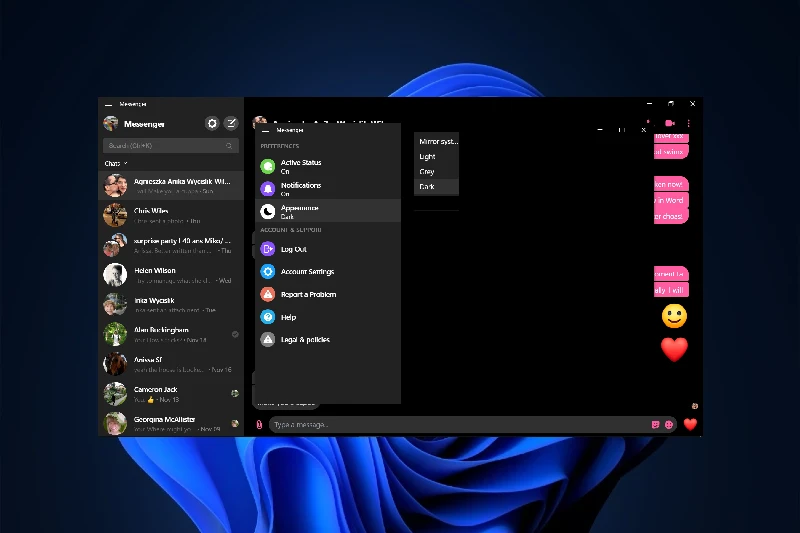 페이스북 메신저 다중 기기 동기화