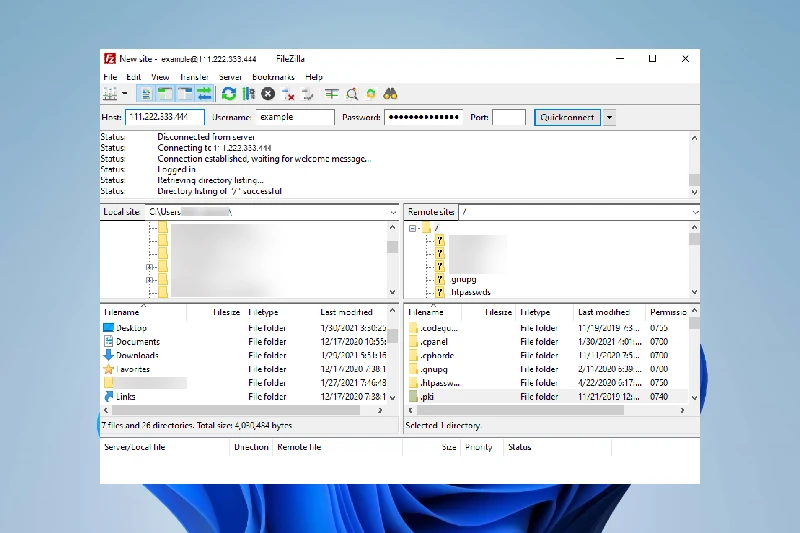 파일질라 대용량 파일 및 동시 전송 지원