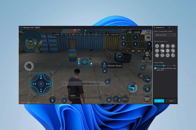 녹스 앱플레이어 다양한 입력 장치 매핑