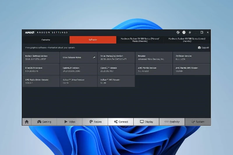 라데온 드라이버 Radeon Software 통합 관리