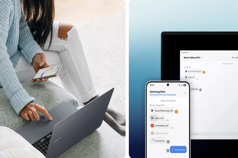 삼성 플로우 다중 기기 간 자동 연결