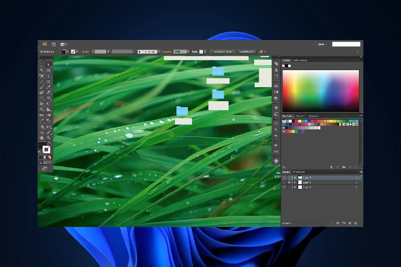 어도비 일러스트레이터 색상 및 그라디언트 도구