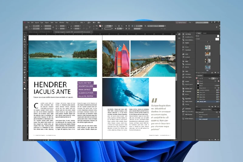 어도비 인디자인 마스터 페이지 레이아웃 제어