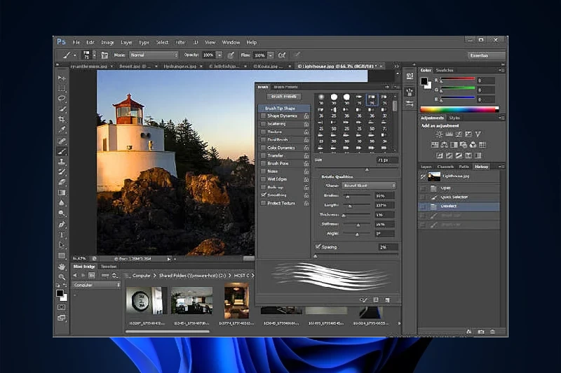 어도비 포토샵 AI 기반 자동 선택 및 복원 도구