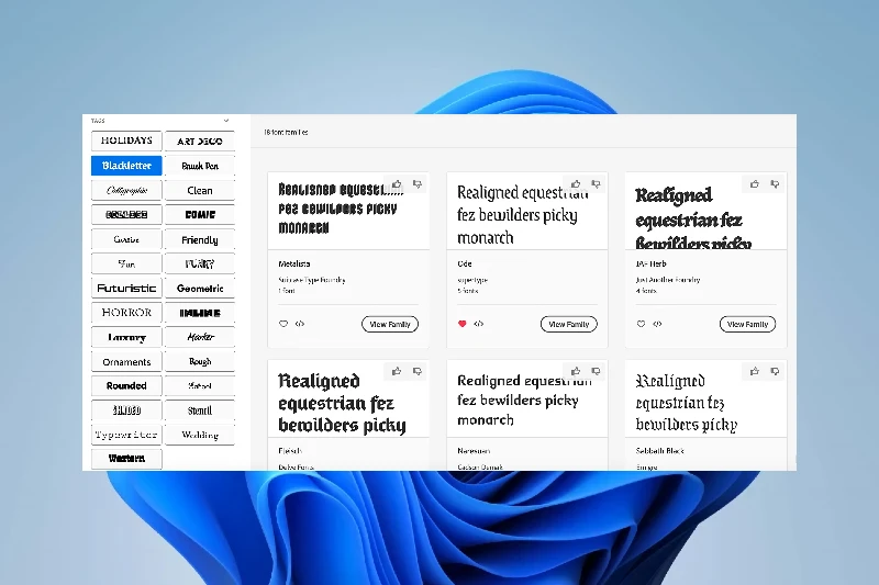 크리에이티브 클라우드 폰트 및 리소스 관리