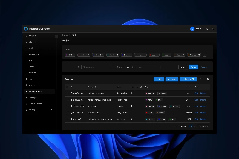 팀뷰어 대체 프로그램 추천 Rustdesk