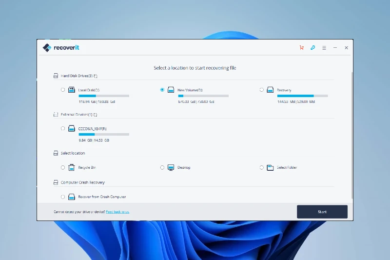 리커버릿 포맷된 드라이브 복원