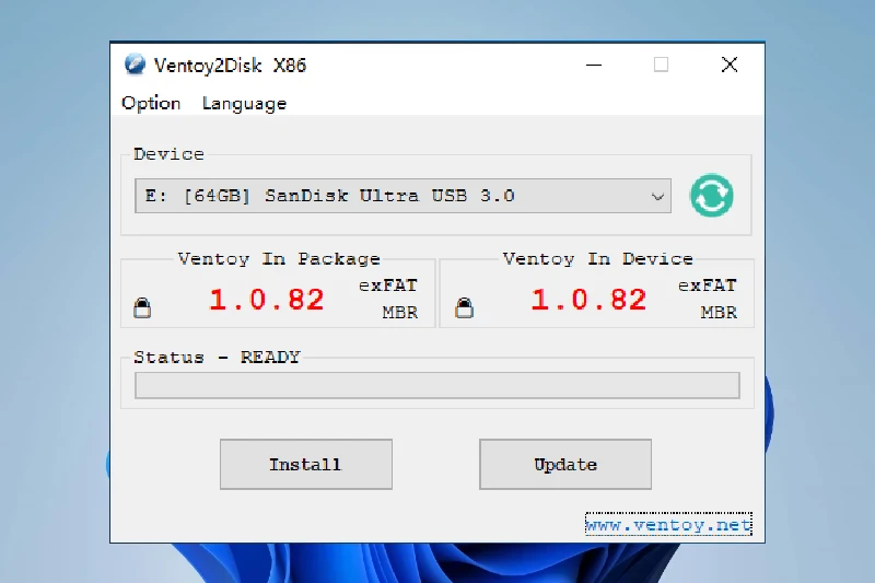 Ventoy 다중 ISO 파일 부팅 지원