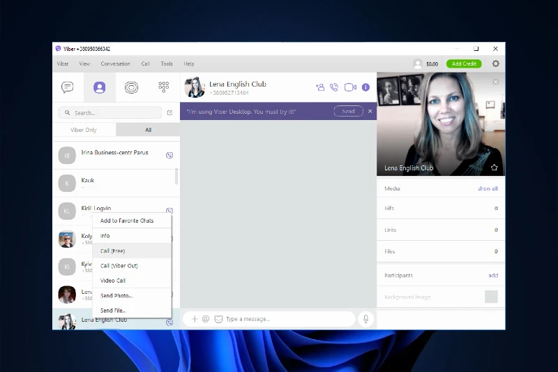 바이버 고품질 음성 및 영상 통화