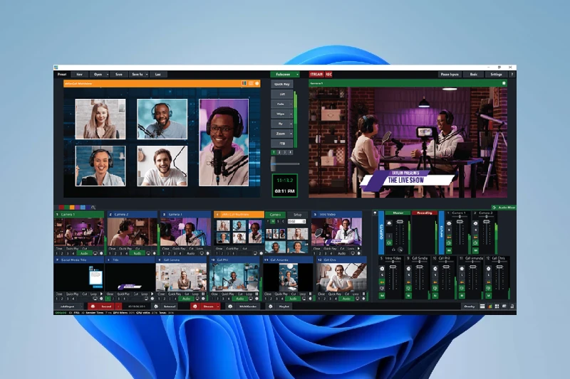 vMix 멀티 입력 확장성 및 실시간 전환
