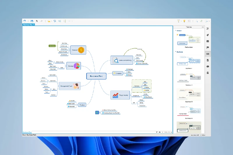 XMind 다양한 마인드맵 구조