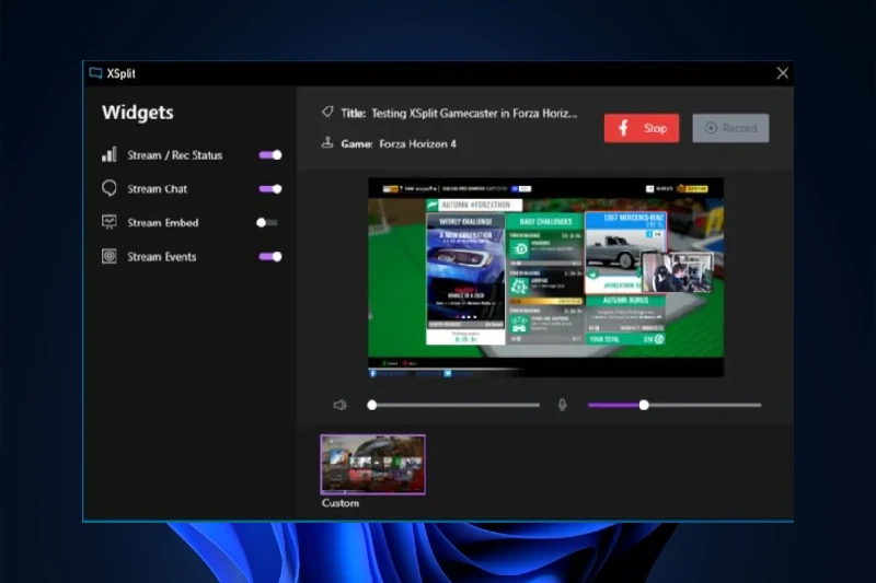 엑스스플릿 녹화 및 간단한 편집 기능
