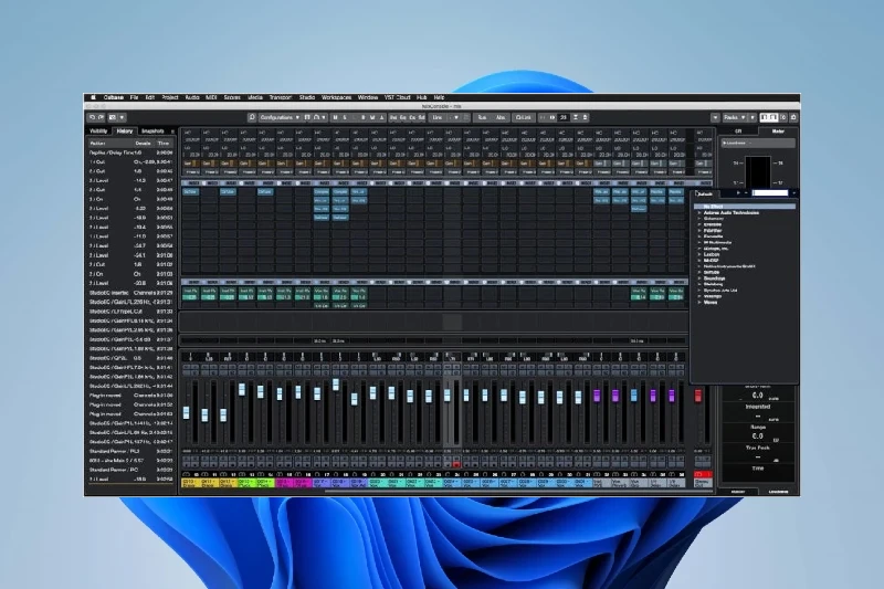 Cubase 정밀한 오디오 믹싱