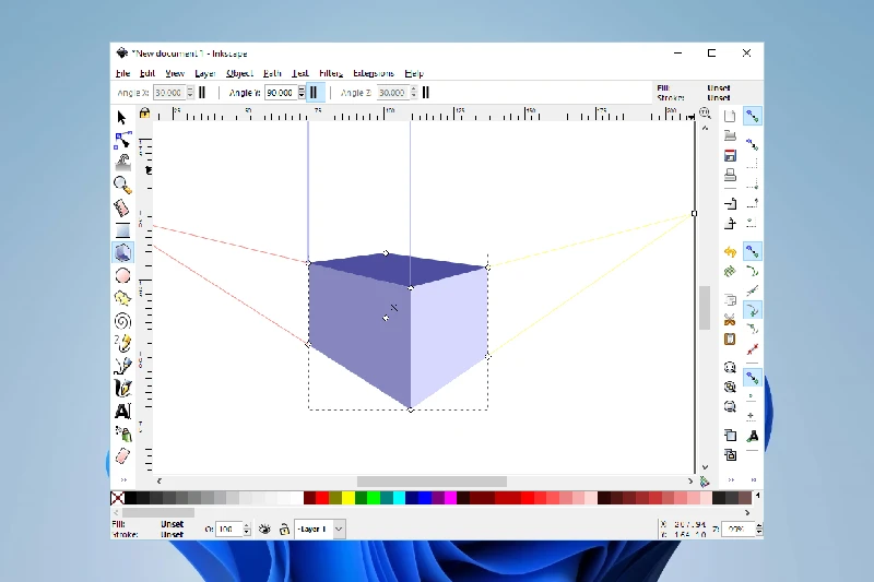 잉크스케이프 다양한 드로잉 도구