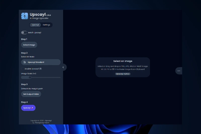 Upscayl AI 기반 이미지 업스케일링