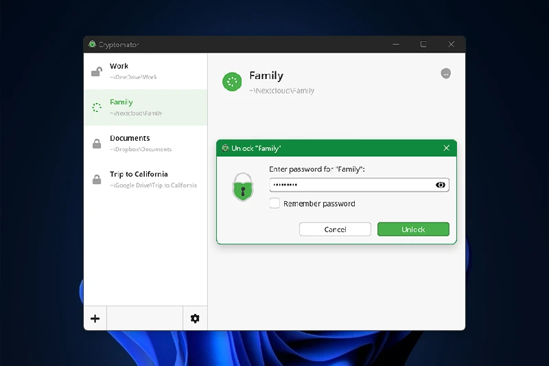 Cryptomator 폴더 단위 암호화