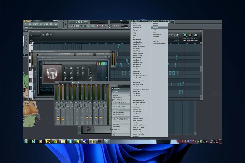 FL Studio 풍부한 가상 악기 및 샘플