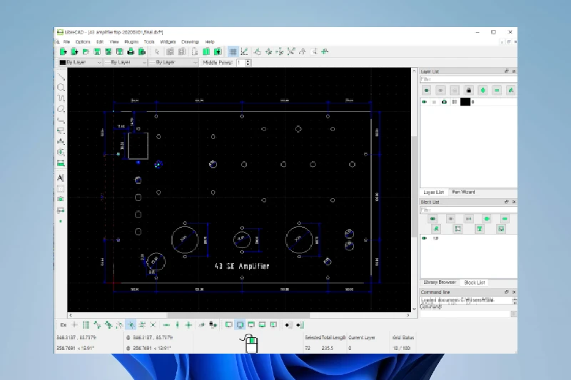 LibreCAD 정밀한 2D 도면 작성