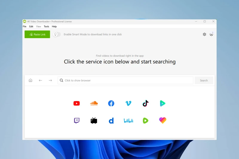 4K Video Downloader 매끄러운 영상 다운로드