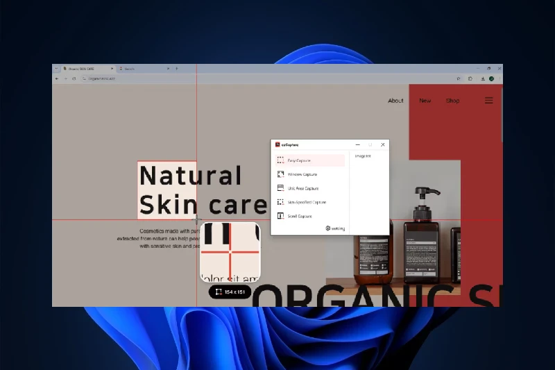 이지캡쳐 원클릭 캡쳐 모드