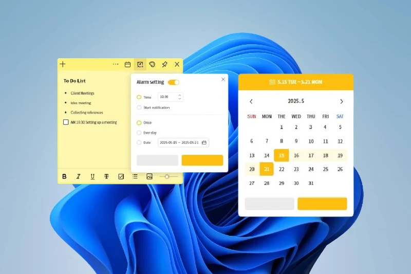 이지메모 메모 알림 설정