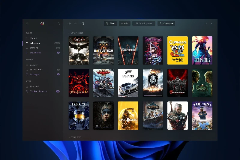 GOG Galaxy 멀티 플랫폼 게임 라이브러리 통합