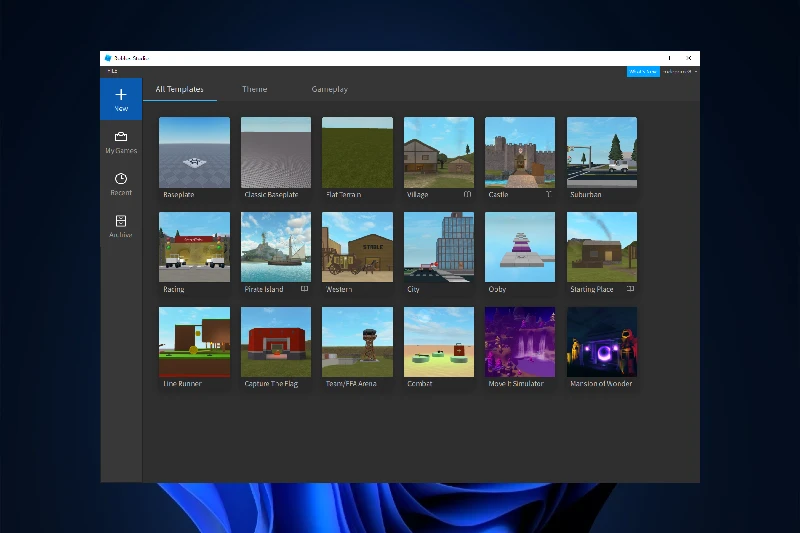 로블록스 스튜디오 다양한 게임 템플릿 라이브러리