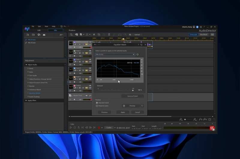오디오 디렉터 AI 기반 노이즈 제거